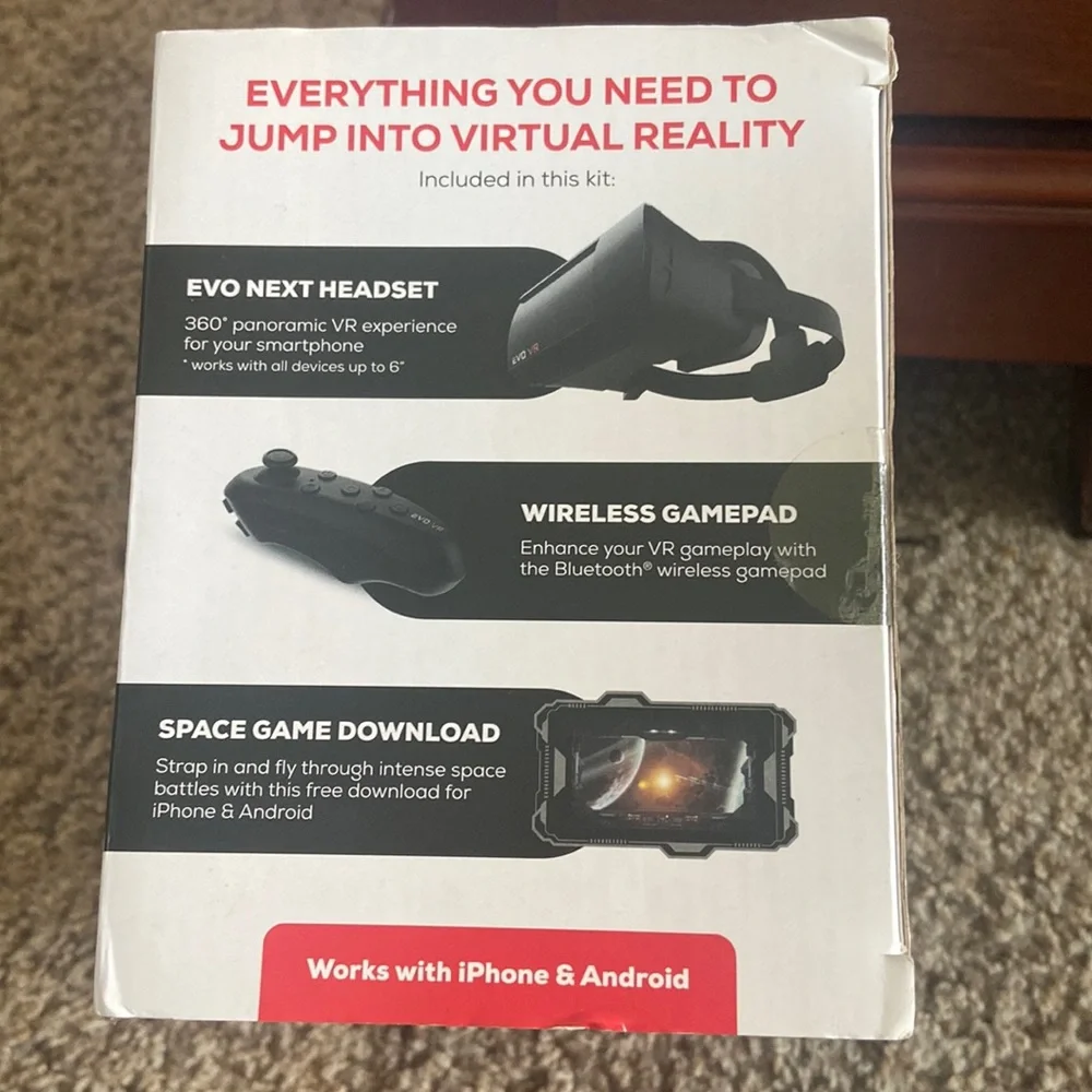 EVO VR VIRTUAL REALITY STARTER KIT. NEW!